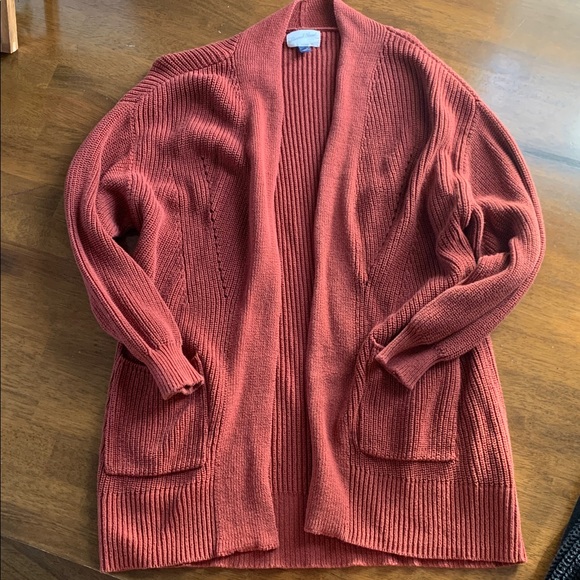 Universal Thread Terracotta Ribbed Cardigan - Picture 1 of 2